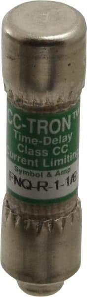 Cooper Bussmann - 300 VDC, 600 VAC, 1.13 Amp, Time Delay General Purpose Fuse - Fuse Holder Mount, 1-1/2" OAL, 200 at AC (RMS) kA Rating, 13/32" Diam - USA Tool & Supply