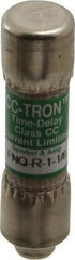 Cooper Bussmann - 300 VDC, 600 VAC, 1.13 Amp, Time Delay General Purpose Fuse - Fuse Holder Mount, 1-1/2" OAL, 200 at AC (RMS) kA Rating, 13/32" Diam - USA Tool & Supply