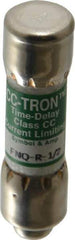 Cooper Bussmann - 300 VDC, 600 VAC, 0.5 Amp, Time Delay General Purpose Fuse - Fuse Holder Mount, 1-1/2" OAL, 200 at AC (RMS) kA Rating, 13/32" Diam - USA Tool & Supply