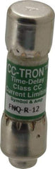 Cooper Bussmann - 300 VDC, 600 VAC, 12 Amp, Time Delay General Purpose Fuse - Fuse Holder Mount, 1-1/2" OAL, 200 at AC (RMS) kA Rating, 13/32" Diam - USA Tool & Supply