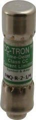 Cooper Bussmann - 300 VDC, 600 VAC, 2.25 Amp, Time Delay General Purpose Fuse - Fuse Holder Mount, 1-1/2" OAL, 200 at AC (RMS) kA Rating, 13/32" Diam - USA Tool & Supply