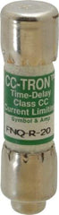 Cooper Bussmann - 300 VDC, 600 VAC, 20 Amp, Time Delay General Purpose Fuse - Fuse Holder Mount, 1-1/2" OAL, 20 at DC, 200 at AC (RMS) kA Rating, 13/32" Diam - USA Tool & Supply