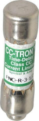 Cooper Bussmann - 300 VDC, 600 VAC, 3.5 Amp, Time Delay General Purpose Fuse - Fuse Holder Mount, 1-1/2" OAL, 200 at AC (RMS) kA Rating, 13/32" Diam - USA Tool & Supply