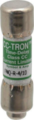 Cooper Bussmann - 300 VDC, 600 VAC, 0.4 Amp, Time Delay General Purpose Fuse - Fuse Holder Mount, 1-1/2" OAL, 200 at AC (RMS) kA Rating, 13/32" Diam - USA Tool & Supply