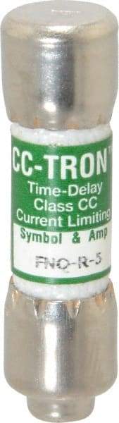 Cooper Bussmann - 300 VDC, 600 VAC, 5 Amp, Time Delay General Purpose Fuse - Fuse Holder Mount, 1-1/2" OAL, 200 at AC (RMS) kA Rating, 13/32" Diam - USA Tool & Supply