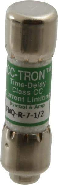 Cooper Bussmann - 300 VDC, 600 VAC, 7.5 Amp, Time Delay General Purpose Fuse - Fuse Holder Mount, 1-1/2" OAL, 200 at AC (RMS) kA Rating, 13/32" Diam - USA Tool & Supply