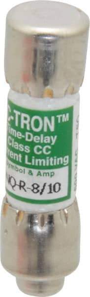 Cooper Bussmann - 300 VDC, 600 VAC, 0.8 Amp, Time Delay General Purpose Fuse - Fuse Holder Mount, 1-1/2" OAL, 200 at AC (RMS) kA Rating, 13/32" Diam - USA Tool & Supply