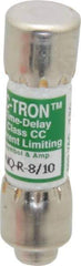 Cooper Bussmann - 300 VDC, 600 VAC, 0.8 Amp, Time Delay General Purpose Fuse - Fuse Holder Mount, 1-1/2" OAL, 200 at AC (RMS) kA Rating, 13/32" Diam - USA Tool & Supply