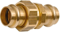 NIBCO - 3/4" Wrot Copper Pipe Union - P x P, Press Fitting - USA Tool & Supply