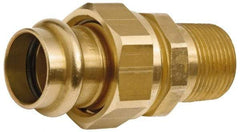 NIBCO - 3/4" Wrot Copper Pipe Union - P x M, Press Fitting - USA Tool & Supply