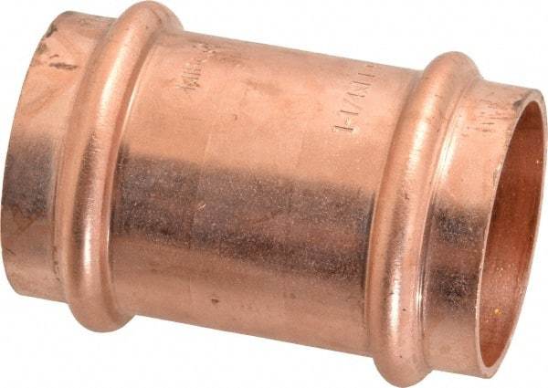 NIBCO - 1-1/4" Wrot Copper Pipe Coupling - P x P, Press Fitting - USA Tool & Supply