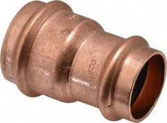 NIBCO - 1-1/4 x 1" Wrot Copper Pipe Reducer Coupling - P x P, Press Fitting - USA Tool & Supply