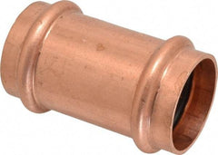 NIBCO - 1-1/2" Wrot Copper Pipe Coupling - P x P, Press Fitting - USA Tool & Supply