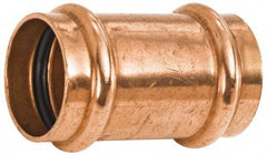 NIBCO - 2-1/2" Wrot Copper Pipe Coupling without Stop - P x P, Press Fitting - USA Tool & Supply