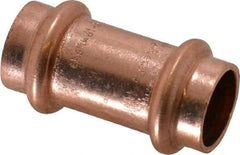 NIBCO - 1/2" Wrot Copper Pipe Coupling without Stop - P x P, Press Fitting - USA Tool & Supply