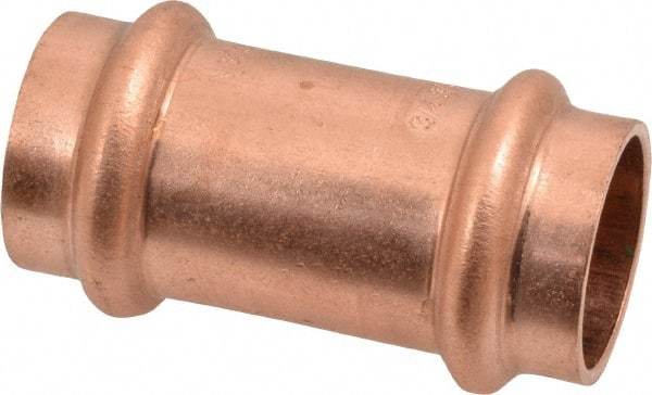 NIBCO - 3/4" Wrot Copper Pipe Coupling without Stop - P x P, Press Fitting - USA Tool & Supply