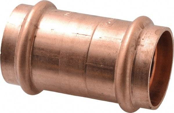 NIBCO - 1-1/2" Wrot Copper Pipe Coupling without Stop - P x P, Press Fitting - USA Tool & Supply