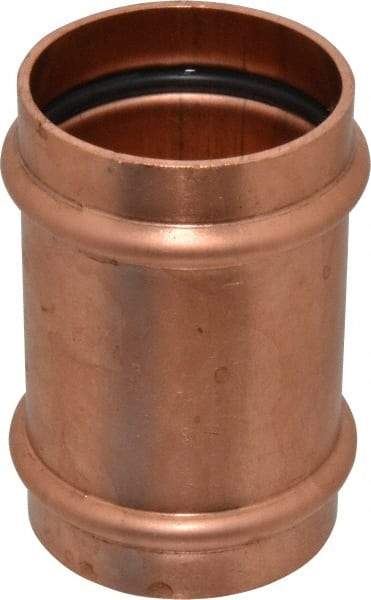 NIBCO - 2" Wrot Copper Pipe Coupling without Stop - P x P, Press Fitting - USA Tool & Supply