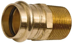 NIBCO - 1-1/4 x 1" Wrot Copper Pipe Adapter - P x M, Press Fitting - USA Tool & Supply
