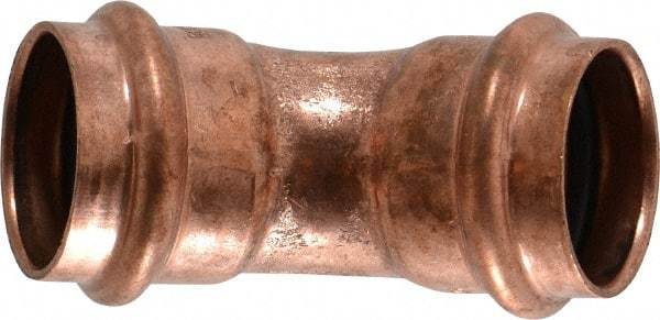 NIBCO - 1" Wrot Copper Pipe 45° Elbow - P x P, Press Fitting - USA Tool & Supply