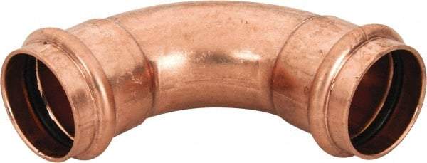 NIBCO - 1-1/2" Wrot Copper Pipe 90° Elbow - P x P, Press Fitting - USA Tool & Supply