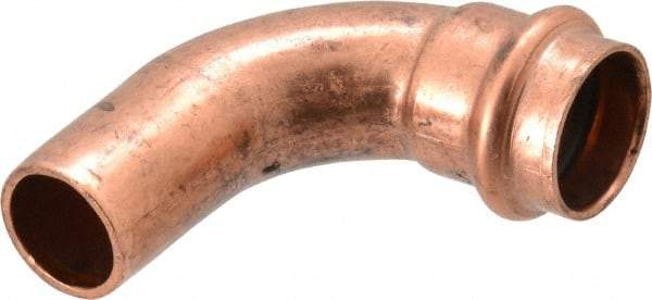 NIBCO - 3/4" Wrot Copper Pipe 90° Elbow - Ftg x P, Press Fitting - USA Tool & Supply