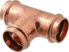 NIBCO - 1-1/2" Wrot Copper Pipe Tee - P, Press Fitting - USA Tool & Supply