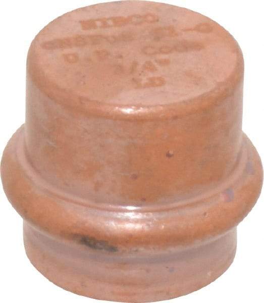 NIBCO - 3/4" Wrot Copper Pipe End Cap - P, Press Fitting - USA Tool & Supply