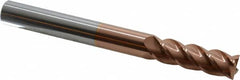 Accupro - 5/8" Diam 4 Flute Solid Carbide 0.02" Corner Radius End Mill - USA Tool & Supply