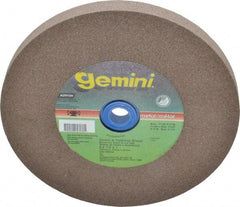 Norton - 100 Grit Aluminum Oxide Bench & Pedestal Grinding Wheel - 6" Diam x 1" Hole x 1/2" Thick, 6210 Max RPM, Fine Grade - USA Tool & Supply