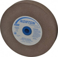 Norton - 100 Grit Aluminum Oxide Bench & Pedestal Grinding Wheel - 6" Diam x 1" Hole x 1" Thick, 4140 Max RPM, Fine Grade - USA Tool & Supply