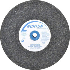 Norton - 36 Grit Aluminum Oxide Bench & Pedestal Grinding Wheel - 7" Diam x 1" Hole x 1" Thick, 3600 Max RPM, Very Coarse/Coarse Grade - USA Tool & Supply