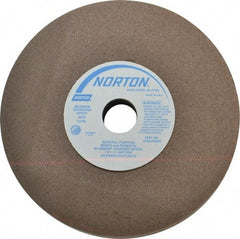 Norton - 100 Grit Aluminum Oxide Bench & Pedestal Grinding Wheel - 7" Diam x 1" Hole x 1" Thick, 3600 Max RPM, Fine Grade - USA Tool & Supply
