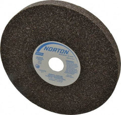 Norton - 36 Grit Aluminum Oxide Bench & Pedestal Grinding Wheel - 8" Diam x 1" Hole x 3/4" Thick, 3600 Max RPM, Very Coarse/Coarse Grade - USA Tool & Supply