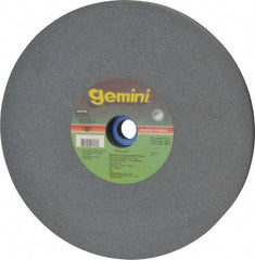 Norton - 100 Grit Aluminum Oxide Bench & Pedestal Grinding Wheel - 8" Diam x 1" Hole x 3/4" Thick, 3600 Max RPM, Fine Grade - USA Tool & Supply