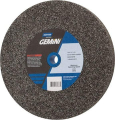 Norton - 24 Grit Aluminum Oxide Bench & Pedestal Grinding Wheel - 10" Diam x 1-1/4" Hole x 1" Thick, 2485 Max RPM, Very Coarse Grade - USA Tool & Supply