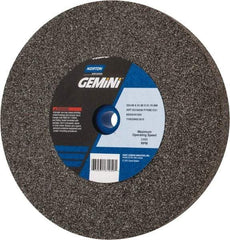 Norton - 36/46 Grit Aluminum Oxide Bench & Pedestal Grinding Wheel - 10" Diam x 1-1/4" Hole x 1-1/4" Thick, 2485 Max RPM, Very Coarse/Coarse Grade - USA Tool & Supply