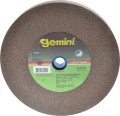 Norton - 60/80 Grit Aluminum Oxide Bench & Pedestal Grinding Wheel - 10" Diam x 1-1/4" Hole x 1-1/4" Thick, 2485 Max RPM, Medium Grade - USA Tool & Supply
