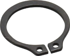 Value Collection - 0.53" Groove Diam, 9/16" Shaft Diam, Phosphate Spring Steel, Snap External Retaining Rings - 0.039" Groove Width, 0.035" Ring Thickness - USA Tool & Supply