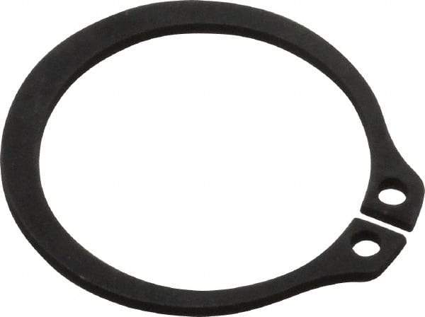 Value Collection - 0.762" Groove Diam, 13/16" Shaft Diam, Phosphate Spring Steel, Snap External Retaining Rings - 0.046" Groove Width, 0.042" Ring Thickness - USA Tool & Supply