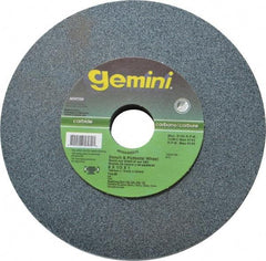 Norton - 80 Grit Silicon Carbide Bench & Pedestal Grinding Wheel - 6" Diam x 1" Hole x 1/2" Thick, 4140 Max RPM, Medium Grade - USA Tool & Supply