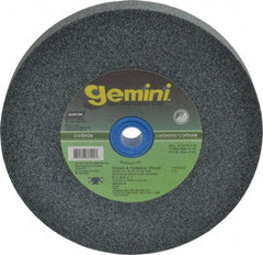 Norton - 60 Grit Silicon Carbide Bench & Pedestal Grinding Wheel - 6" Diam x 1" Hole x 3/4" Thick, 4140 Max RPM, Medium Grade - USA Tool & Supply