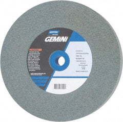Norton - 120 Grit Silicon Carbide Bench & Pedestal Grinding Wheel - 6" Diam x 1" Hole x 3/4" Thick, 4140 Max RPM, Fine Grade - USA Tool & Supply