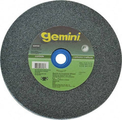 Norton - 60 Grit Silicon Carbide Bench & Pedestal Grinding Wheel - 6" Diam x 1" Hole x 1" Thick, 4140 Max RPM, Medium Grade - USA Tool & Supply