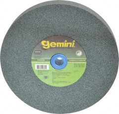 Norton - 80 Grit Silicon Carbide Bench & Pedestal Grinding Wheel - 7" Diam x 1" Hole x 1" Thick, 3600 Max RPM, Medium Grade - USA Tool & Supply