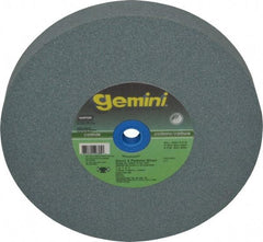 Norton - 120 Grit Silicon Carbide Bench & Pedestal Grinding Wheel - 7" Diam x 1" Hole x 1" Thick, 3600 Max RPM, Fine Grade - USA Tool & Supply