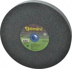 Norton - 60 Grit Silicon Carbide Bench & Pedestal Grinding Wheel - 8" Diam x 1" Hole x 1" Thick, 3600 Max RPM, Medium Grade - USA Tool & Supply