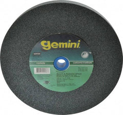 Norton - 60 Grit Silicon Carbide Bench & Pedestal Grinding Wheel - 10" Diam x 1-1/4" Hole x 1" Thick, 2485 Max RPM, Medium Grade - USA Tool & Supply