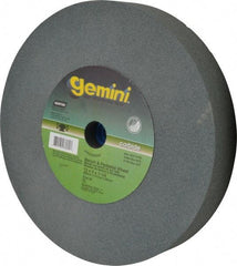Norton - 80 Grit Silicon Carbide Bench & Pedestal Grinding Wheel - 12" Diam x 1-1/4" Hole x 2" Thick, 2070 Max RPM, Medium Grade - USA Tool & Supply