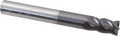 ProMax - 5/16", 1/2" LOC, 5/16" Shank Diam, 2-1/2" OAL, 4 Flute, Solid Carbide Square End Mill - Single End, AlTiN Finish, Spiral Flute, 40° Helix, Centercutting, Right Hand Cut, Right Hand Flute, Series 111 - USA Tool & Supply